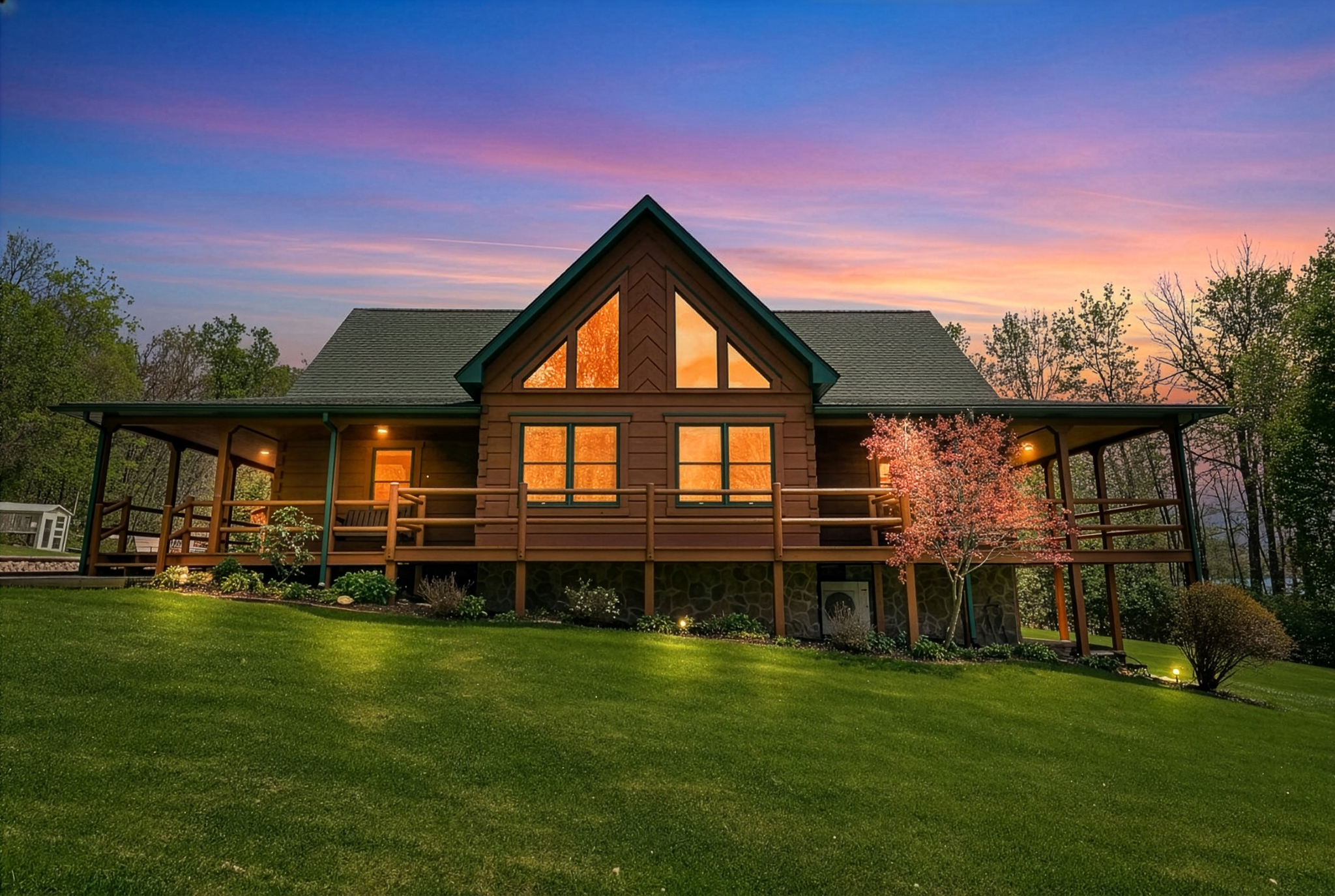 12 Miller Rd, Albright WV — exterior at sunset